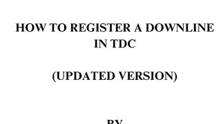 TDC  mobile store