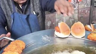 Burger chole making