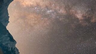 THE NIGHT SKY IS COVERED BY NEBULA