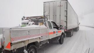 Chaos on I80 in California