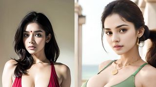 [4K Sui-ai-art] Guess actress , Super lookbook, fashion , lookbook model, AI mallu girl Gold dress.(17)