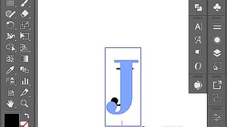 Creating a unique logo design (J) using Adobe Illustrator