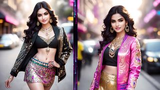 [4K Sui-ai-art] Guess actress , Super lookbook, fashion , lookbook model, AI Super Gold dress...