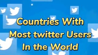Top 10 countries with most twitter users ????
