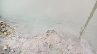 Flood water canal  video