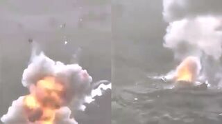Ukrainian National Guard's Omega unit showing Stugna-P, Javelin, and several loitering munition strikes on Russian positions