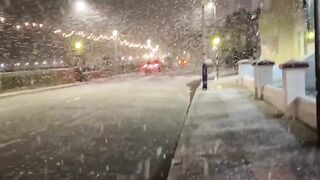 Snow fall in UK