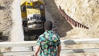 GTA 5 Video Michael Hijack The Train #gta5 #viral