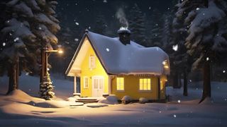 A Warm Winter Melody: Embrace the Snowfall and Serenity