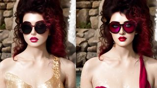 [4K Sui-ai-art] Pink dress , Spects lookbook, fashion , latest model, AI Generated beautiful ...