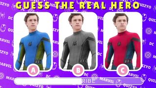 GUESS THE REAL SUPERHERO | HOW GOOD DO YOU KNOW ? | Avengers Quiz | Guess the avengers