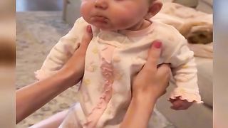 Baby mad face