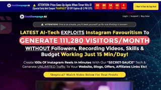 Reel Rampage AI Review – Secret Sauce Ai Tech Pulls In 100k Visitors/Month.