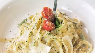 Fork in fettuccine