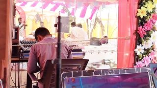 Live telecaste setup camera computer and sound
