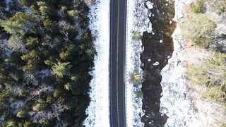 Free Winter Road Video Footage