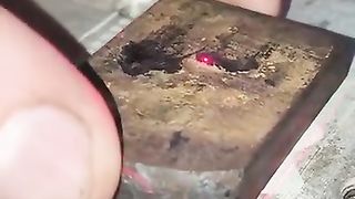 Unusual sound from laser engraving