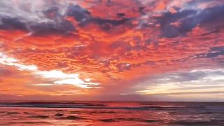 Sunset by the sea