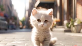 A Kind-Hearted Girl Rescues a Lost Kitten! An Inspiring Story of Compassion and Care