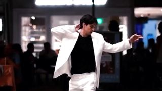 Dancing with my friend to Michael Jackson song