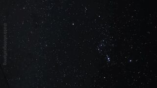 THE NIGHT SKY IS LAYED WITH STARS