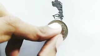 Drawing with the help of a coin 3