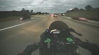 speeding on the road