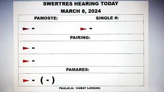 Swertres hearing today March 8, 2024