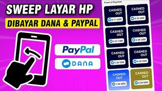 MAKE MONEY ONLINE : Gosok Layar HP Dibayar DANA & Paypal Gratis, Main Game 1 Menit dapat uang, Aplikasi Penghasil  Uang.