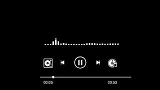 1 Minute audio visualizer black screen video - ???? music player icon background effects ???? - editing