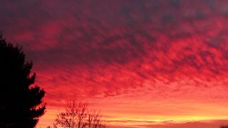 What is the best red color at sunset?