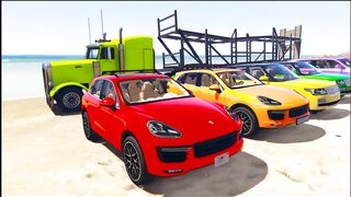 COLOR SUV CARS Transportation in Spiderman Cartoon