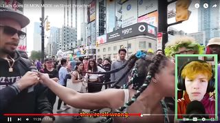 Lady Goes Demon ???? mode on street preacher