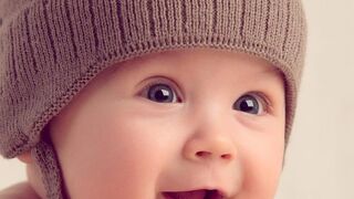 cute baby smile