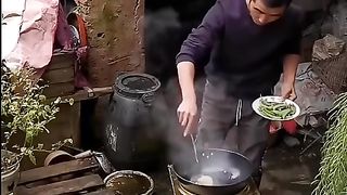 Chickens drop eggs into the bowl