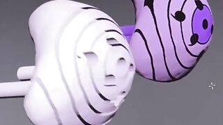 The girl who lost her eye in the accident made a prosthesis like Sasuke Uchiha's