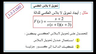 تحويل لابلاس العكسي