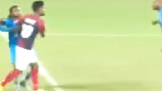 Football fight scene