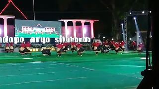 traditional dance, stone lifting dance or placement of pegs from Indonesia TARI ANGKAT BATU, PENEMPATAN PATOK