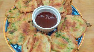 Healthy Vegetable Pan Cake Recipe| Crispy Vegetables Fritter| Korean Veggie Pan Cake
