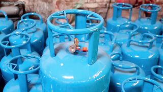 How to Make LPG Gas Cylinder in Factory with Amazing Skills | Outdoor Cooking Cylinder