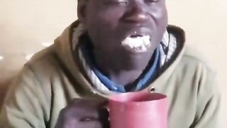 man chokes but stayed focused ????????????