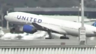 Tire falls off United plane after takeoff from SFO, damages cars in parking lot bayarea san francisco united airlines