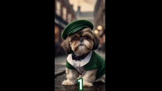 Oliver The Dog and Cat Dressed as Thomas Shelby | Vibrant and Realistic 8k Colors