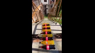 Breaking bottles is fun !!!