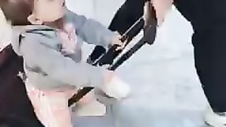 when you leaving your baby with dad