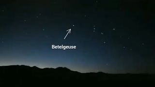 The night sky after Betelgeuse went supernova