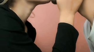 Couple kiss