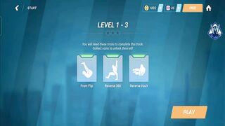 Vector GamePlay Part 03-LEVEL 1-3 - All Bonuses - All Tricks - 3 Stars