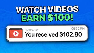 EARN $100 EVERY MINUTE Watching Videos! | Make Money Online 2024